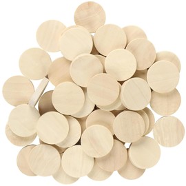 1.2 Inch Natural Wood Slices Unfinished Round Wood Specie ​for DIY Arts & Crafts Projects, 25 per Pack