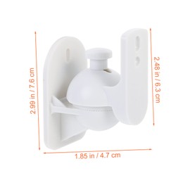 Tofficu 2 Sets Speaker Wall Mount Brackets Durable Speaker Rack for Surround Sound Easy Installation for Home Office Rv More