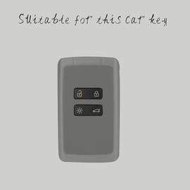 Baisirui Car Key Case Compatible with Renault 4-Button Smartkey Car Key Dacia Jogger Key Cover for Kadjar Megane Arkana Duster Key Case Accessories (Golden)