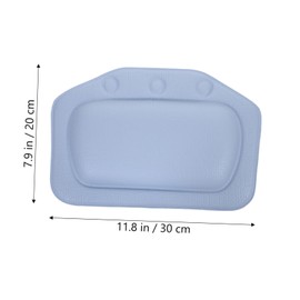 TOPPERFUN 浴槽用吸盤付きバスピロー ヘッドレストクッション 頭と首を支える快適設計 防水通気素材使用 ホテルや家の浴室に