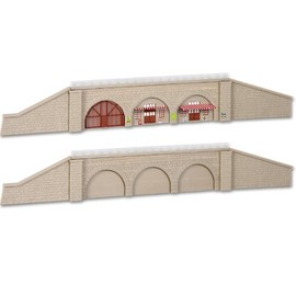 N/Z Single track railway embankment retaining wall