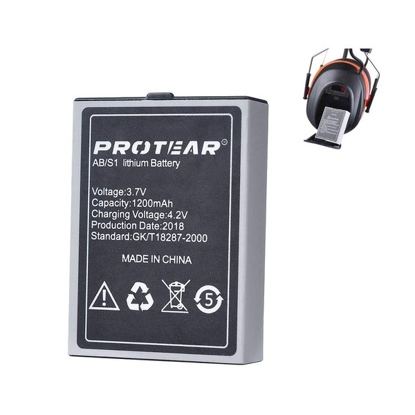 PROTEAR Rechargeable Battery for Our AM/FM Radio Bluetooth Headphones,Male Jack