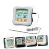 COLLBATH Food Thermometer Timer Accurate BBQ Thermometer for Home Cooking