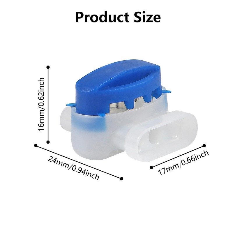 60 Pack Wire Connectors Electrical IDC 314-Box Waterproof, 3-Way Boundary