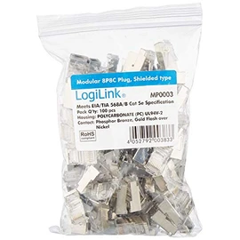 LogiLink CAT 5e Modular Plugshielded 100er Pack, MP0003 (100er Pack)