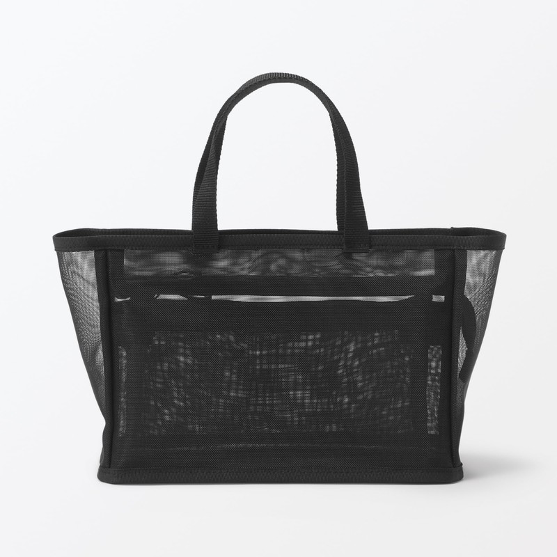 MUJI 84920844 Nylon Mesh Spa Pouch, Approx. 11.4 x 3.5