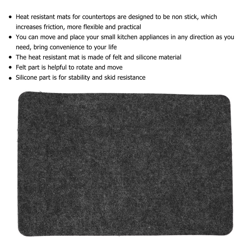 2Pcs Heat Resistant Mat Washable Free Cutting Heat Insulation Pad