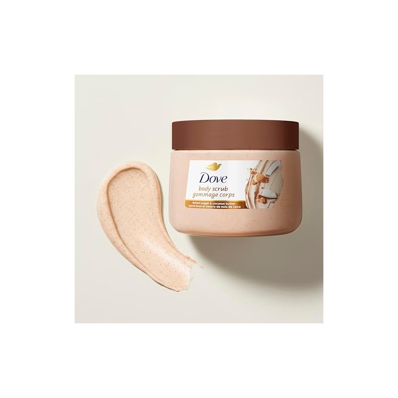 Dove Brown Sugar and Coconut Butter Body Scrub Exfoliates and