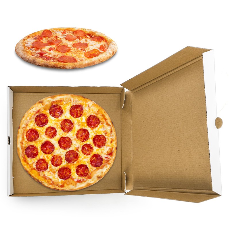 ZENFUN 40 Pack Pizza Box 10"×10", White Pizza Box, Grease-Resistant