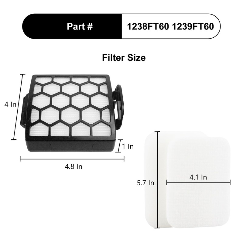 CPAI Replacement Filter for Shark ZU102 ZU100 NV181 NV151 ZU55