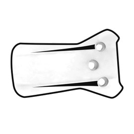 CHAMPRO HX - Protector de mandíbula de Dos Tonos, Blanco, Negro