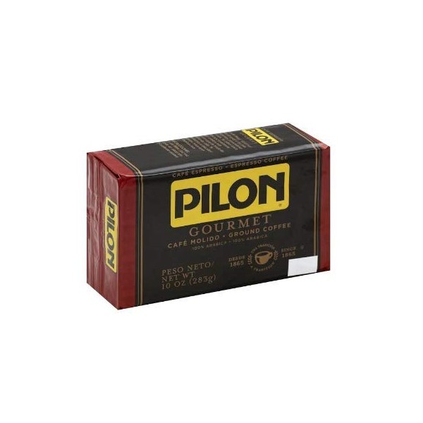 Pilon Gourmet Espresso Ground Coffee Vacuum, 10 ounce Bag (4 Pack)