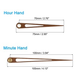 PATIKIL Replacement Clock Hands Kit, 3 Set Wooden Clock Mechanism Movement Wall Clock Hands Parts Replacement for 10 Inch Wall Clock Repair DIY Home Art Decor, F1