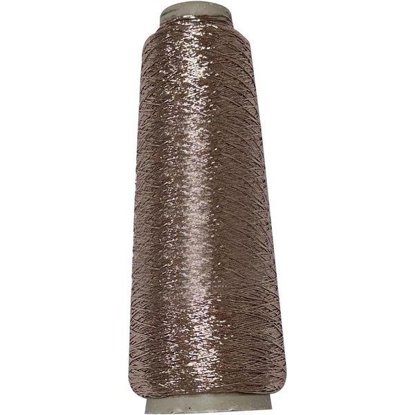 Metallic Glitter Crochet Yarn 0.8MM Bling Sparkling Rose Gold Polyester
