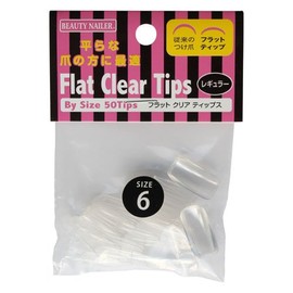 ビューティーネイラー ネイルチップ フラット レギュラー レフィル クリア BBS2N-6 50P