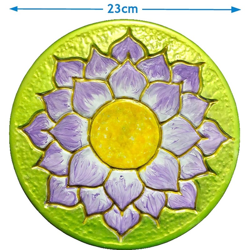 dennycraftmoulds.co.uk Mandala Lotus Flower Concrete or Plaster Mould Reusable ABS
