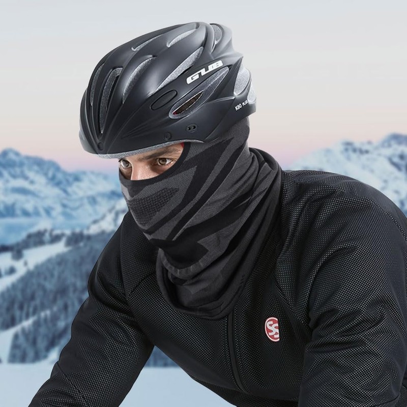 WTACTFUL Neck Warmer, Winter Balaclava, Knitted, Cold Protection, Thermal, No
