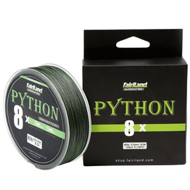 fairiland 8 Strands Braided Fishing Line, Solid Weaving 8X Braided Line for Smooth Casting, Strong Abrasion Resistance, High Sensitivity and Zero Stretch, 21-80 Test-LB, 109yd-0.32mm-50lb, Dark Green