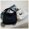 Fashion star canvas shoulder bag for men and women casual
