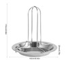 KOMUNJ Chicken Roaster Chicken Holder Grill Stainless Steel Poultry Roaster