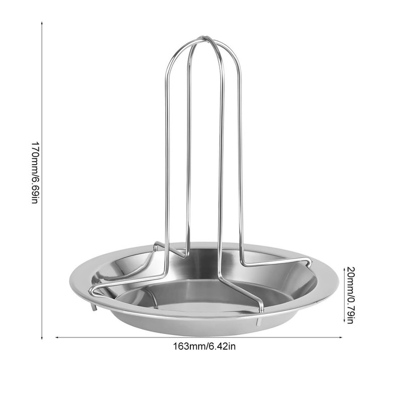 KOMUNJ Chicken Roaster Chicken Holder Grill Stainless Steel Poultry Roaster