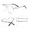 Rongchy Mens Myopia Glasses Womens oversize Frame Shortsighted Eyeglasses (Clear,