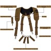 MELOTOUGH Metal Hook Tactical Suspenders for Duty Military Belt Harness