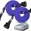 Hlogree 2PCS Car Cover Gust Straps Wind Protector,Bungee Cords Hook