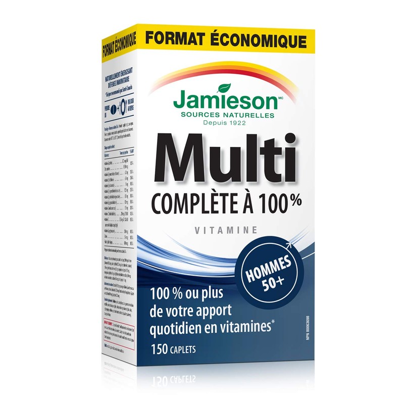Jamieson 100 percent Complete Multivitamin for Men 50 plus -