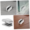 Outanaya 2PCS Adjustable Sliding Shower Door Bottom Guide for Frameless