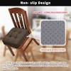 GOFORIT Chair Cushions Set of 4,Tufted Shredded Memory Foam Chair
