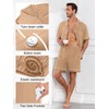 YOPUGEE Mens Pajamas Set Short Sleeve Sleepwear Summer Pjs Button