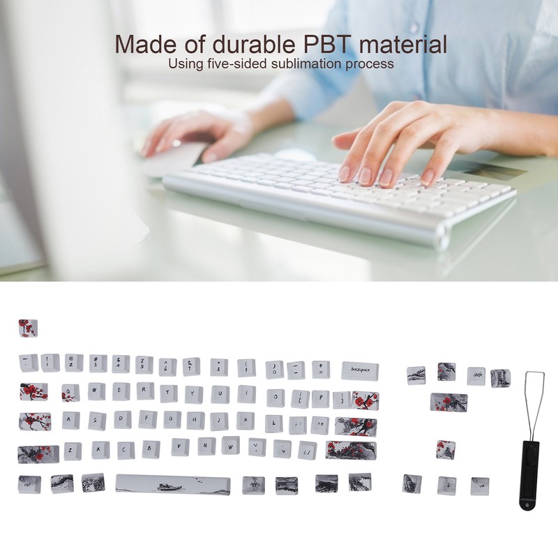 Wangjiang Plum Blossome Keycap Design Compatible with 61/64 for DIY
