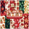 ZAKHSE Christmas Pattern Paper Pack, 24 Sheets 6"x6" Scrapbook Paper
