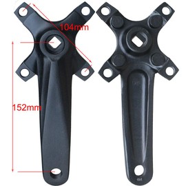 GANOPPER 36T Mountain Bike Crankset 104mm Narrow Wide Chainring Crank Arm Set for MTB BMX Road Bicycle