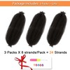 Dark Brown Springy Afro Twist Hair Color 4 24 Inch