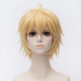 KiyaCos Blonde Short Cosplay Wig Heat Resistant Synthetic Hair