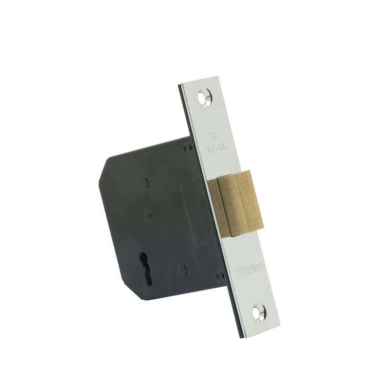 Sterling MLD330N MLD330 3-inch/76mm 3-Lever Deadlock-Nickel, Chrome, 3.0" 76mm