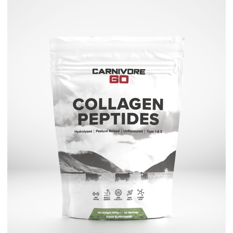 Carnivore Go Grass Fed Bovine Collagen Powder - 400g Hydrolysed