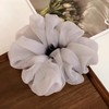 Scrunchies (Black) large chiffon scrunchies for women