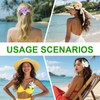 3 Hawaiian Flower Hair Clips for Women Artificial Tropical Flower