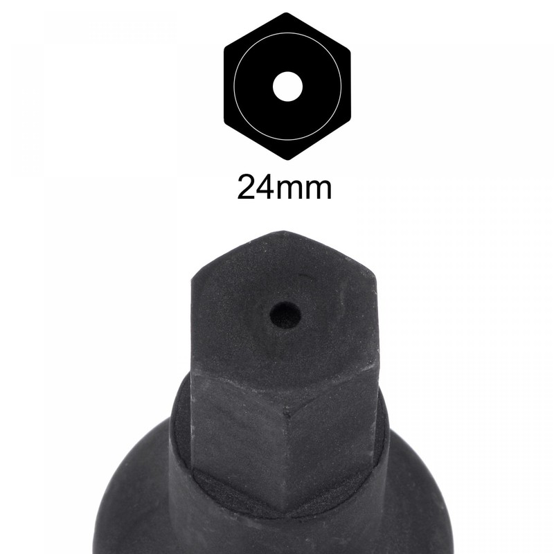 sourcing map 24mm Impact Hex Bit Socket, 1" Drive 105mm