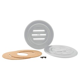 CRL Bright Anodized Finish Aluminum No-Draft Speak-Thru