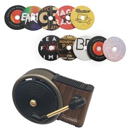 Record Player Air Freshener Car Interior Decor Vent Clip Fragrance Diffuser Vintage Style Record Player Music Lover Car Accessories 10 PCS Fragrant Slices + 1 PC Retro Record Player Vent Clip