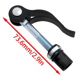 VAKTOK-Rugged Aluminum Alloy Bicycle Binder M8x65 Bike Seat Clamp/Bolt Seat Post Quick Suitable for folding bike mountain bike（Black）-2pcs