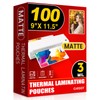 CAREGY Matte Laminating Sheets,100 Pack 9 x 11.5 Inches,3 Mil