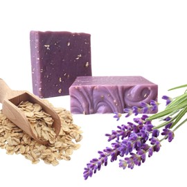 sudsverse Soothing Lavender & Oatmeal Artisan Soap | Handmade Cold Process Natural Soap with Pure Essential Oils for Sensitive, Aromatherapy Skincare