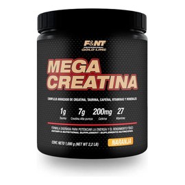 Creatina en Polvo Mega Creatine Extreme 1kg Naranja FNT Suplemento Deportivo