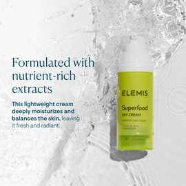 ELEMIS ELEMIS Superfood Day Cream | Vitamin-Rich Lightweight Prebiotic Daily Moisturizer Replenishes, Hydrates and Protects for Radiant, Healthy Skin | 50 mL