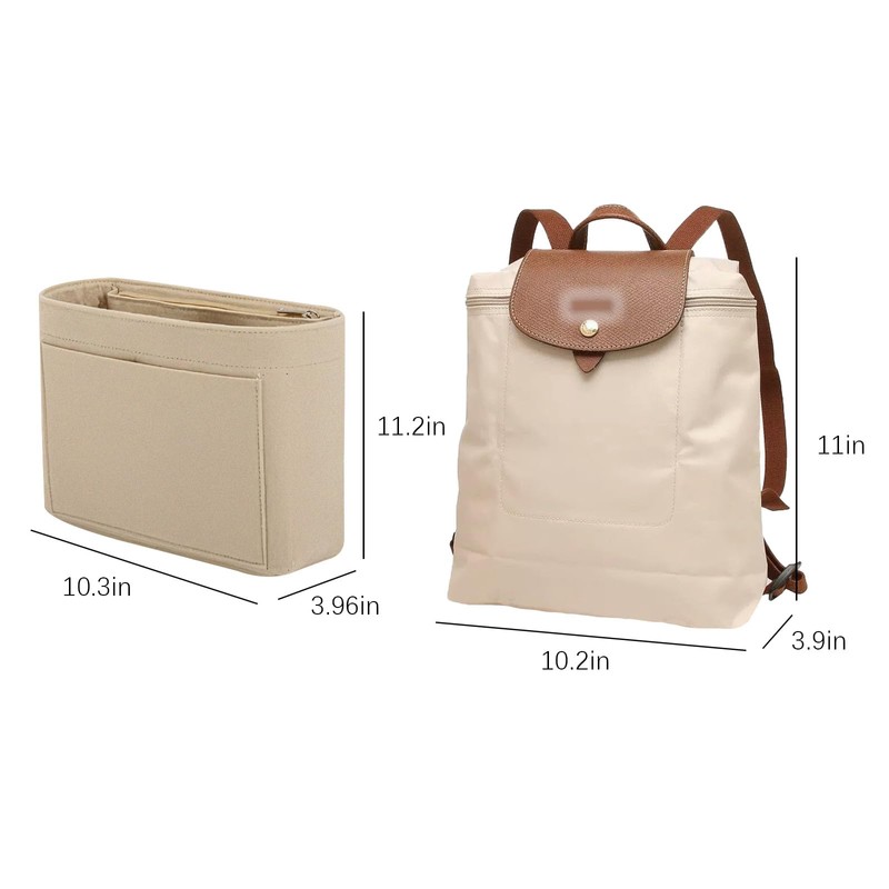 Lckaey Bag organizer insert for le pliage backpack Felt insert